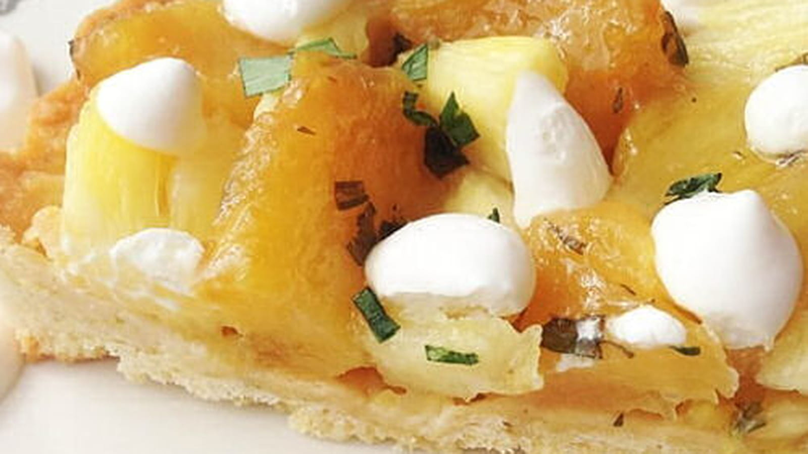 Tarte ananas, coco, estragon