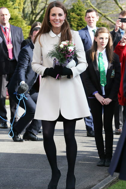 Le manteau blanc de Kate Middleton