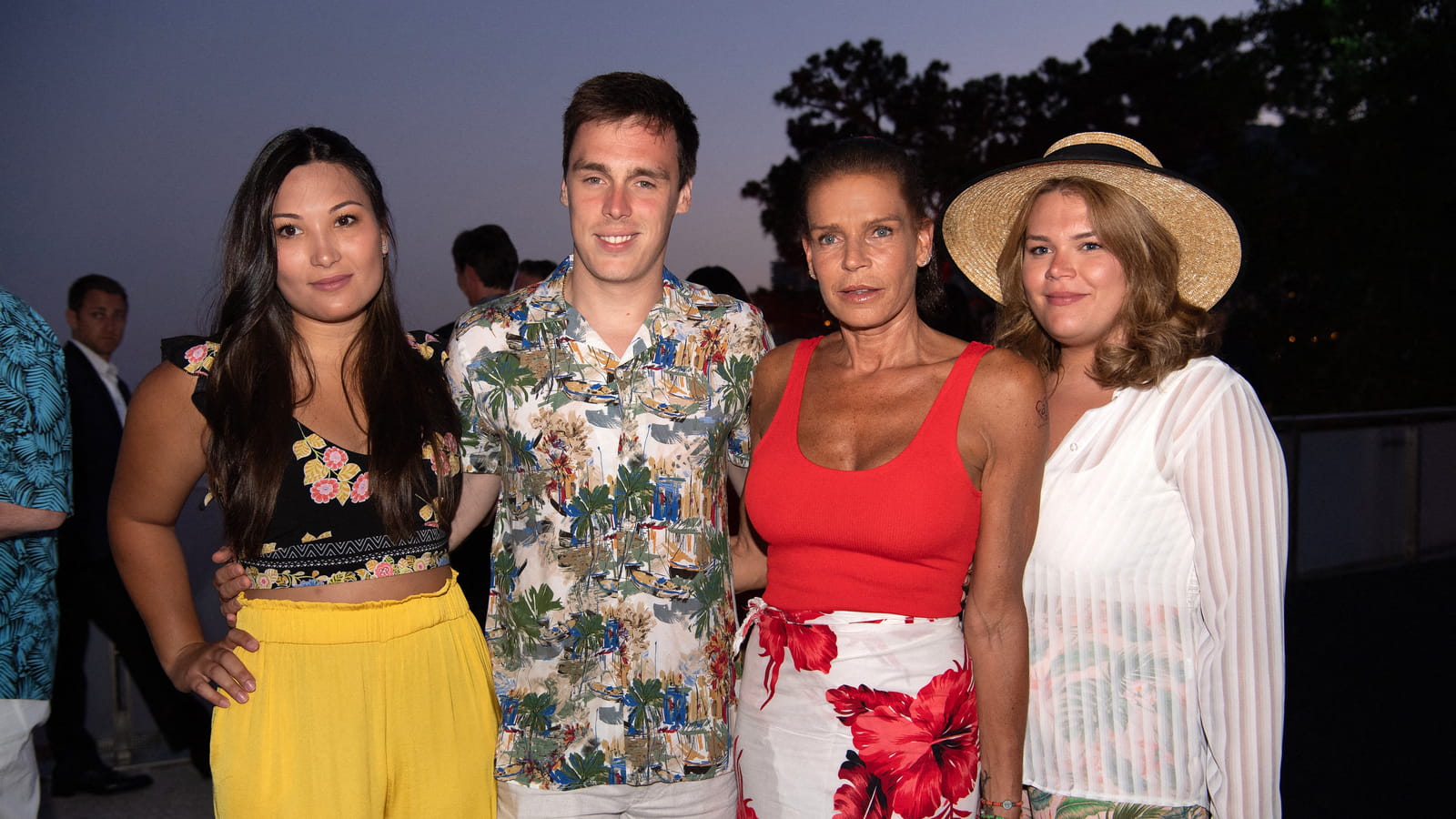 Marie Chevallier, Louis Ducruet, Stéphanie de Monaco et Camille Gottlieb