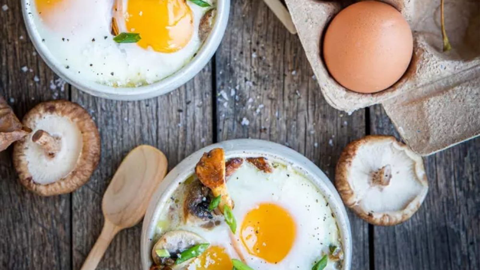 Oeufs cocotte à la forestière