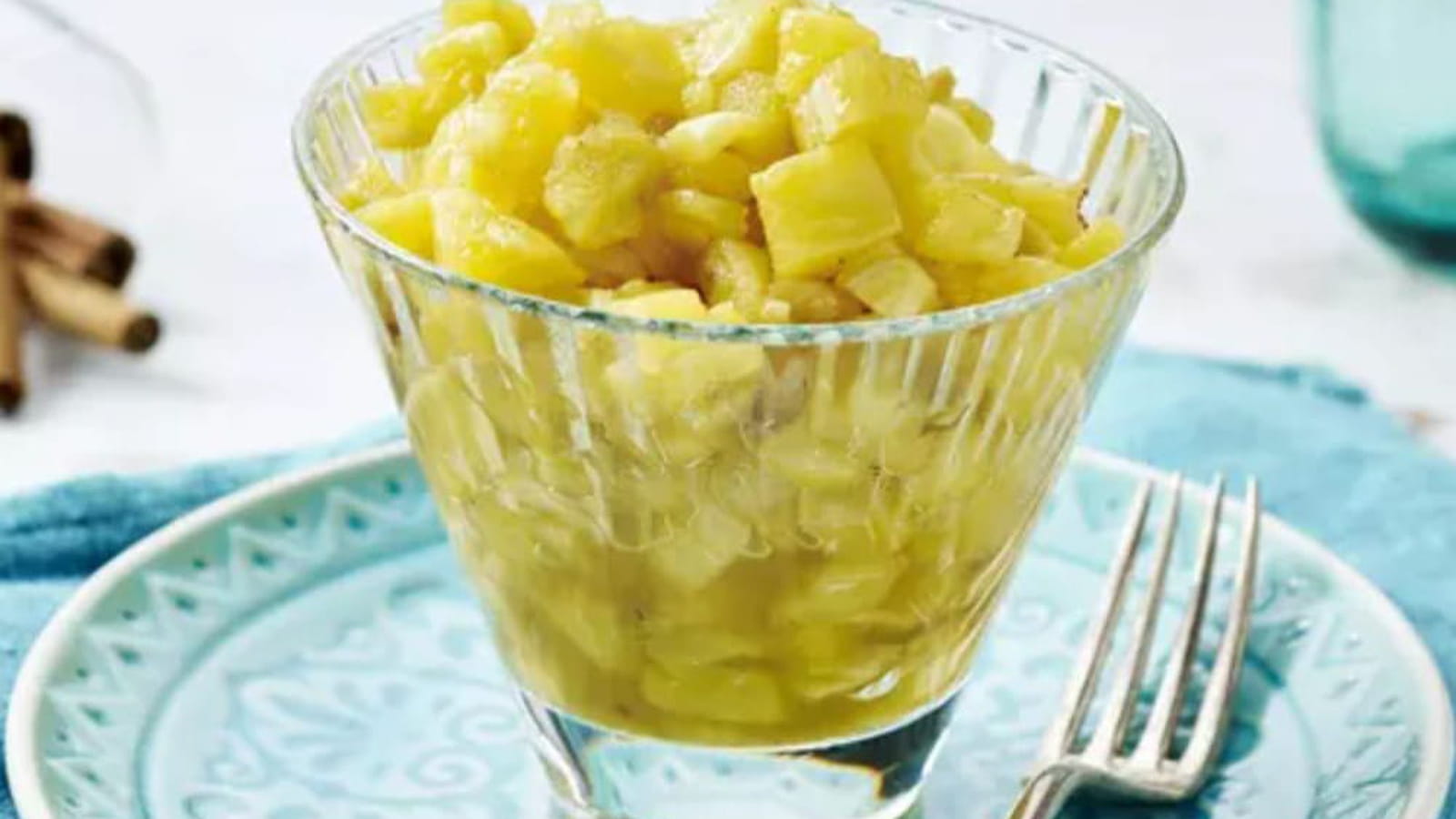 Ananas et figues rôties au miel d'acacia