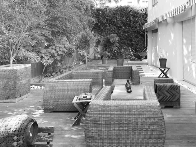 Avant : un jardin à réorganiser