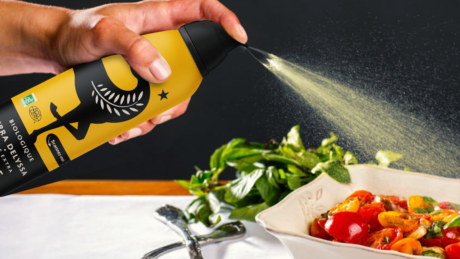 L'huile d'olive Spray Bio de Terra Delyssa