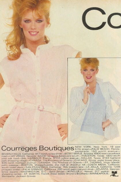 Patti Hansen pose pour Courr&egrave;ges