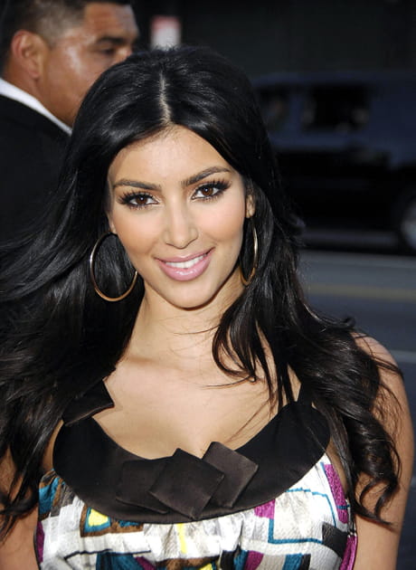 Les cheveux wavy de Kim Kardashian