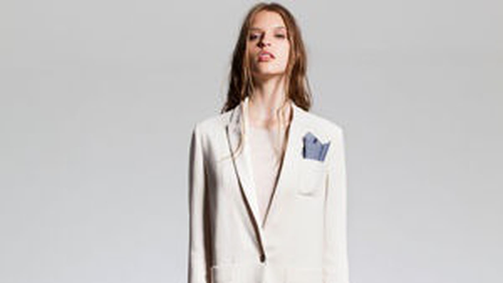 Tailleur blanc cassé de Forte Forte