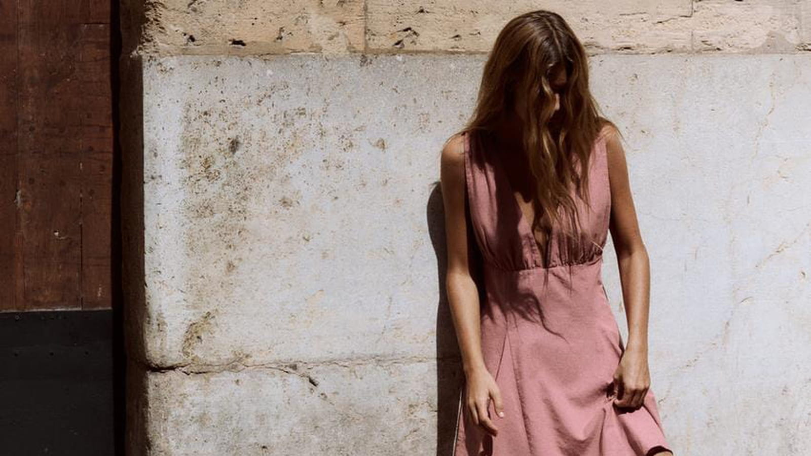Robe avec cordons Zara