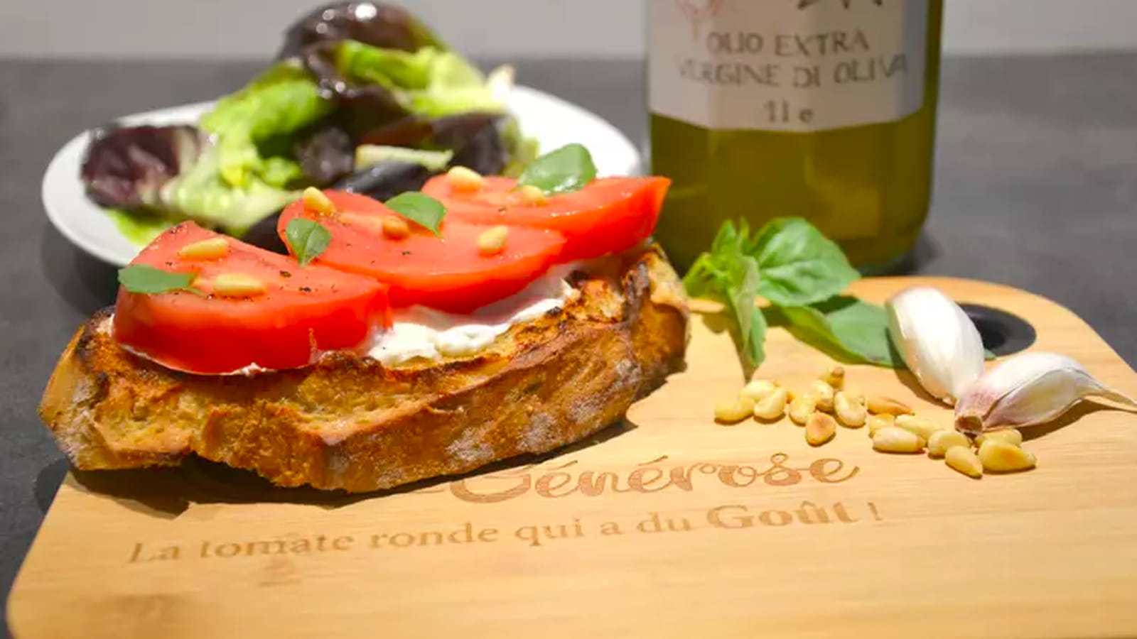 Tartine de mozzarella et tomate Générose®