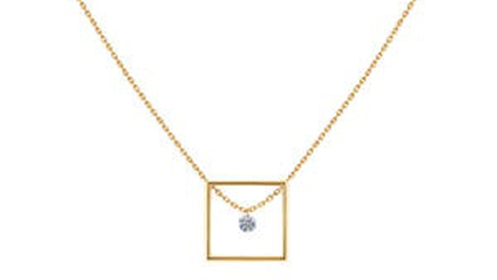 Collier "Excentrique carré" de La Brune & La Blonde