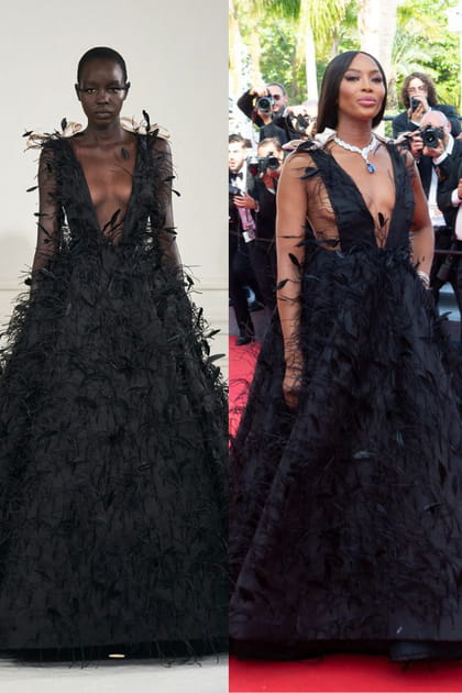 D&eacute;fil&eacute; Valentino haute couture printemps-&eacute;t&eacute; 2022&nbsp;vs Naomi Campbell en 2022
