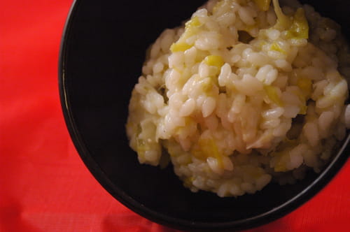 Risotto aux poireaux