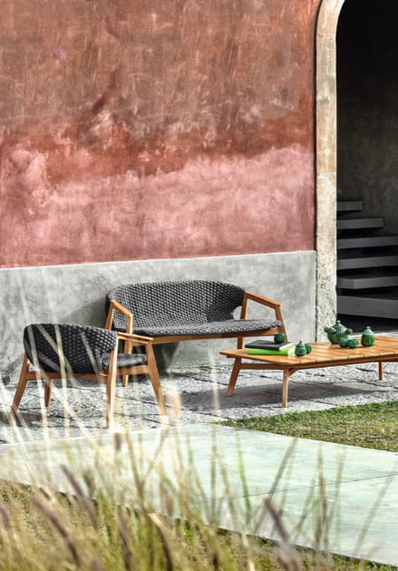 Salon de jardin Knit par Patrick Norguet pour Ethimo