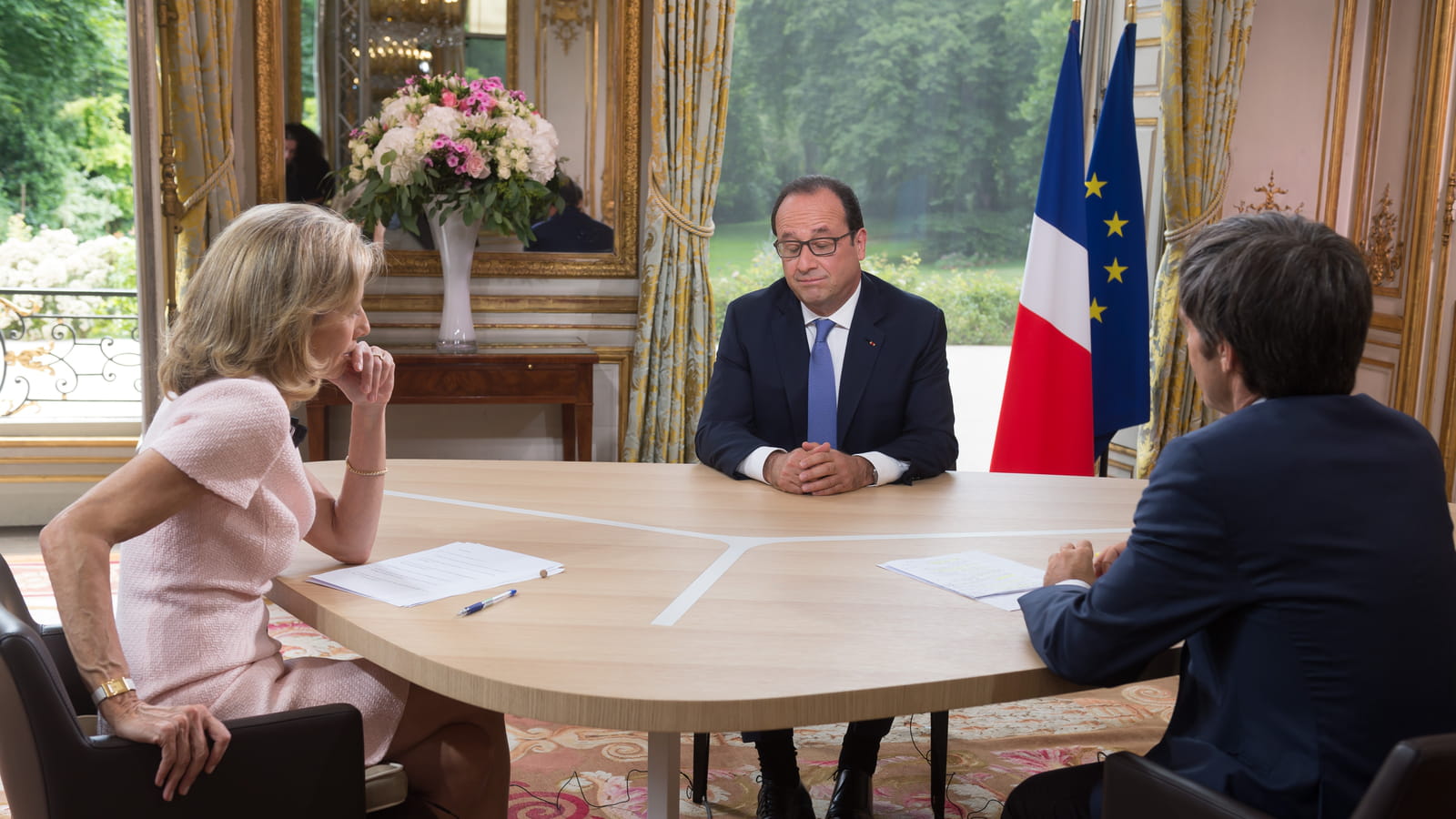 Avec le président François Hollande