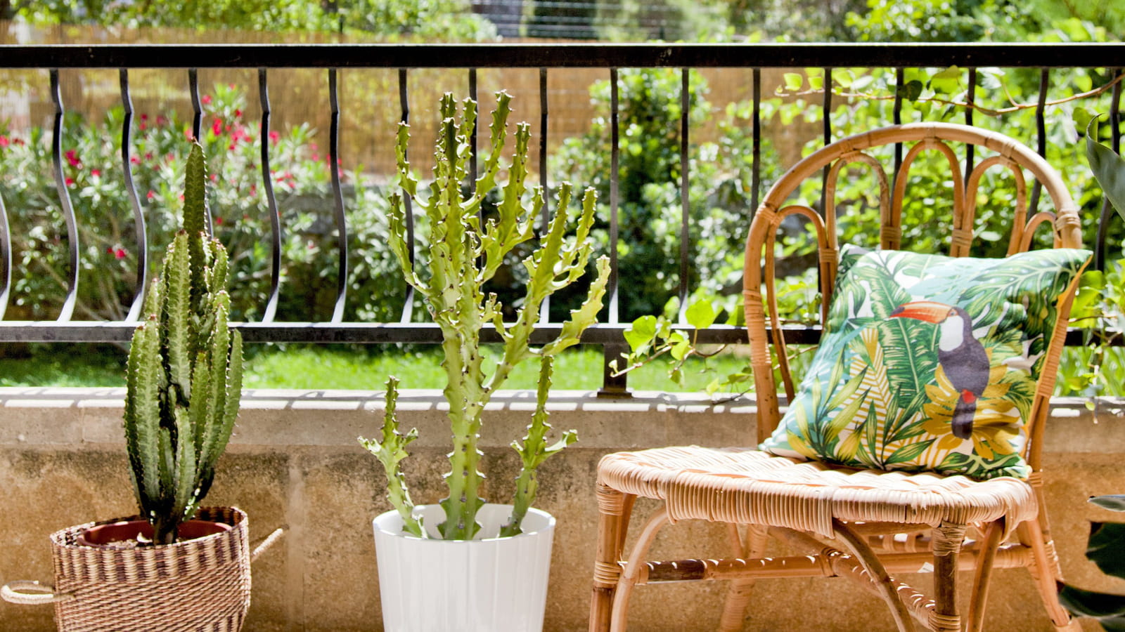 Balcon en rez-de-jardin 
