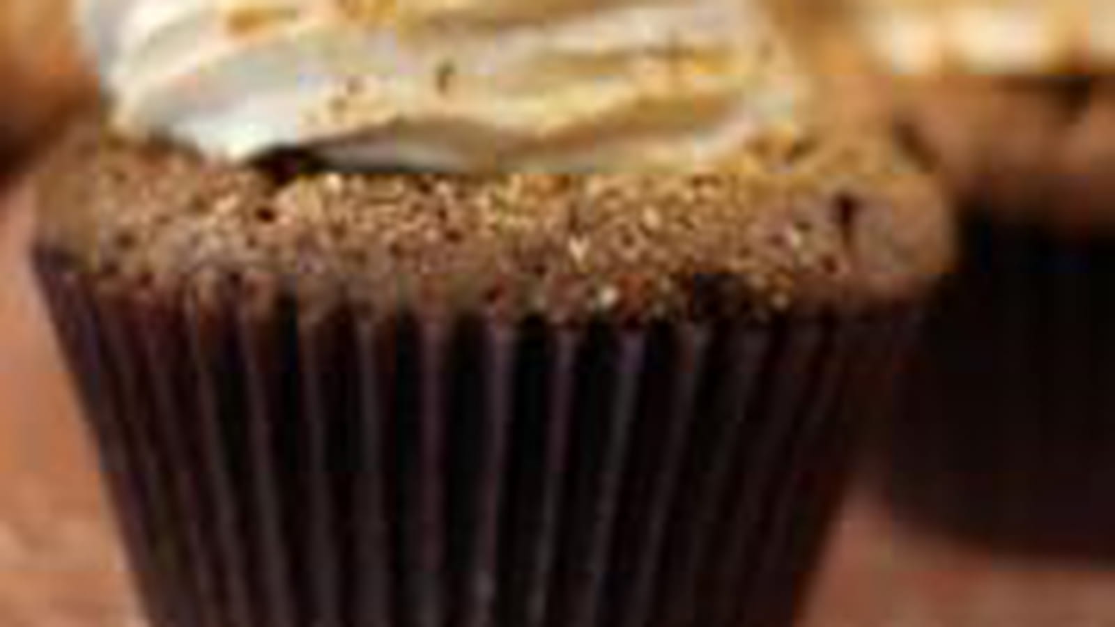 Cupcakes chocolat, coeur de spéculoos