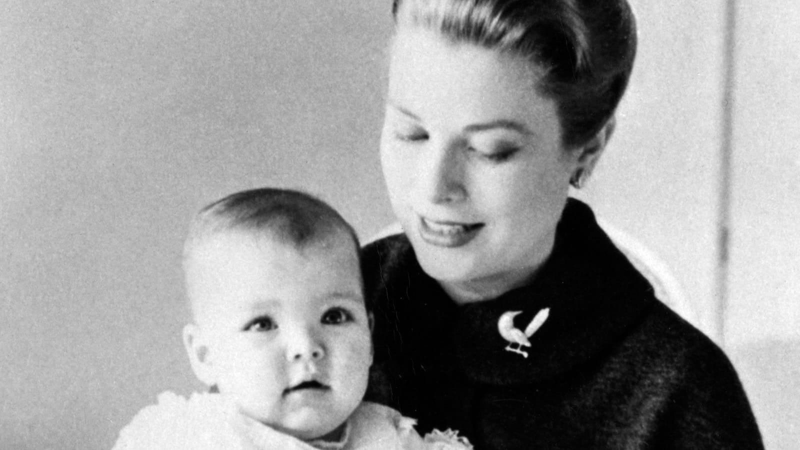 Avec sa mère Grace Kelly