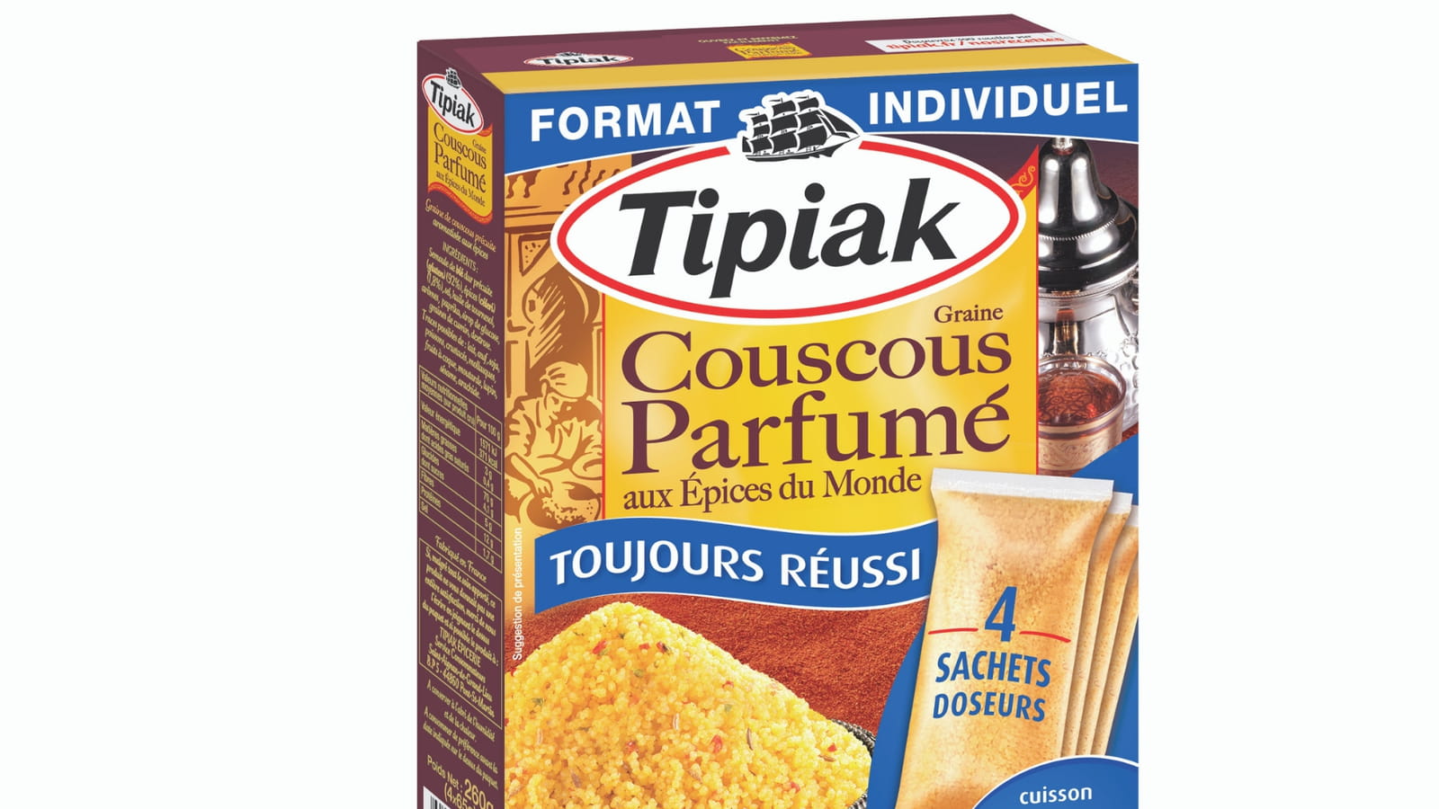 Couscous parfumé aux épices du monde de Tipiak
