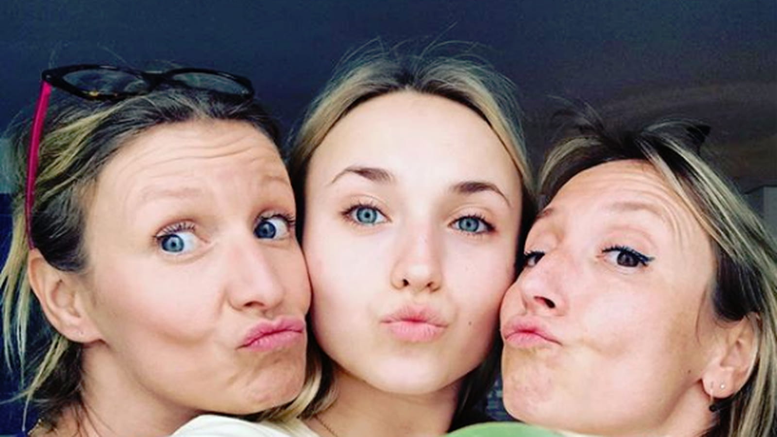 Alexandra Lamy, sa sœur Audrey et sa fille Chloé Jouannet