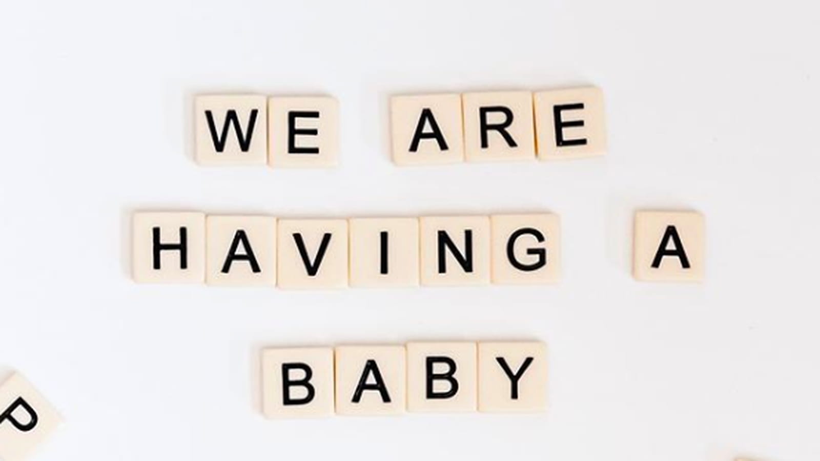 Le message sous forme de partie de Scrabble