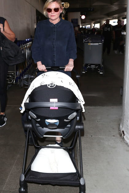 Kristen Dunst, une poussette Cybex