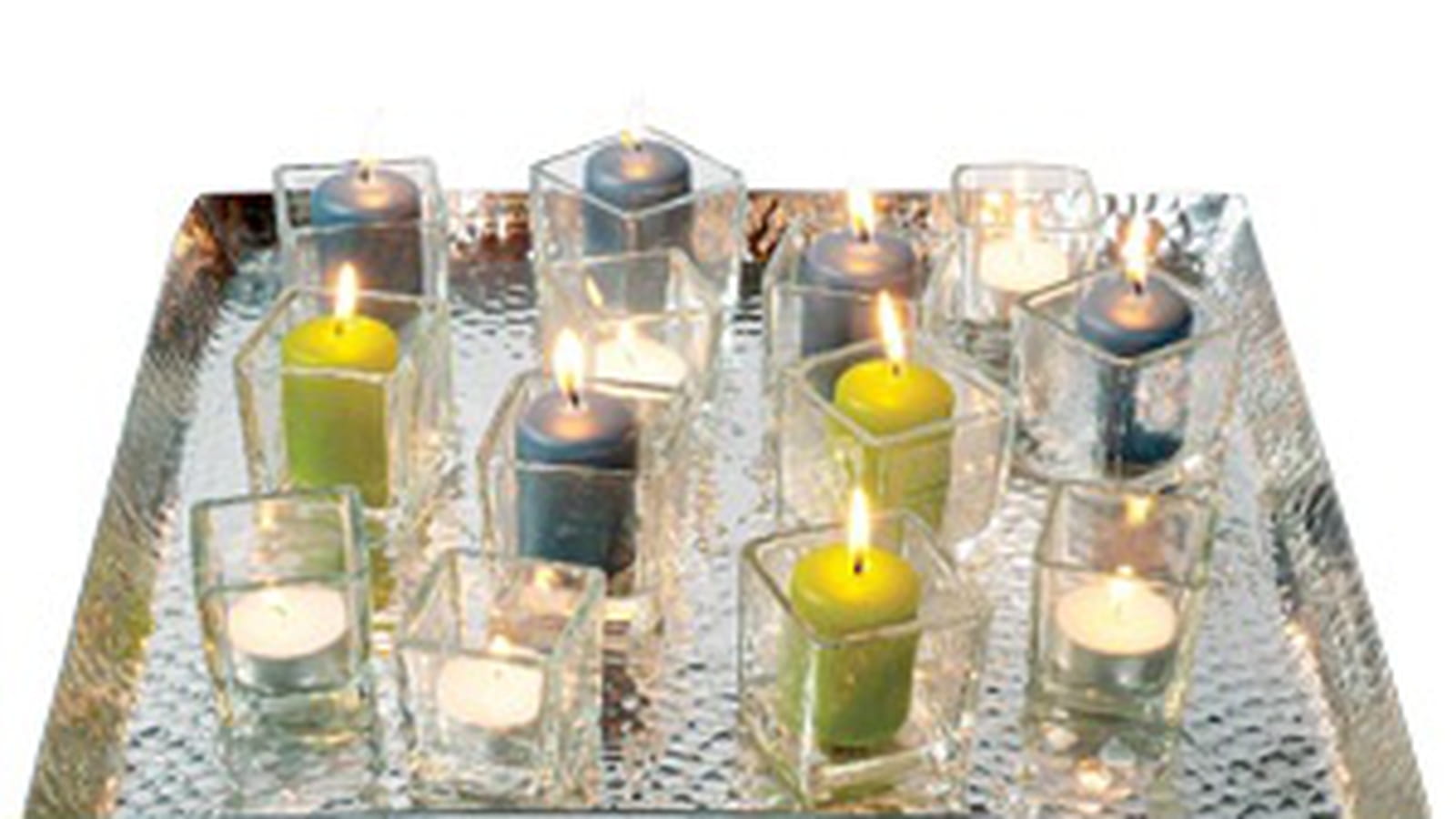 Le plateau "Alu" pour bougies de Casa