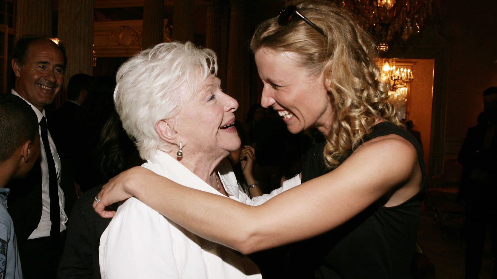 En compagnie d'Alexandra Lamy en 2010