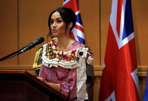 Meghan Markle prononce son discours &agrave; l'universit&eacute; de Suva, sur les &Icirc;les Fidji