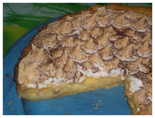 Tarte à la clémentine meringuée, pâte brisée