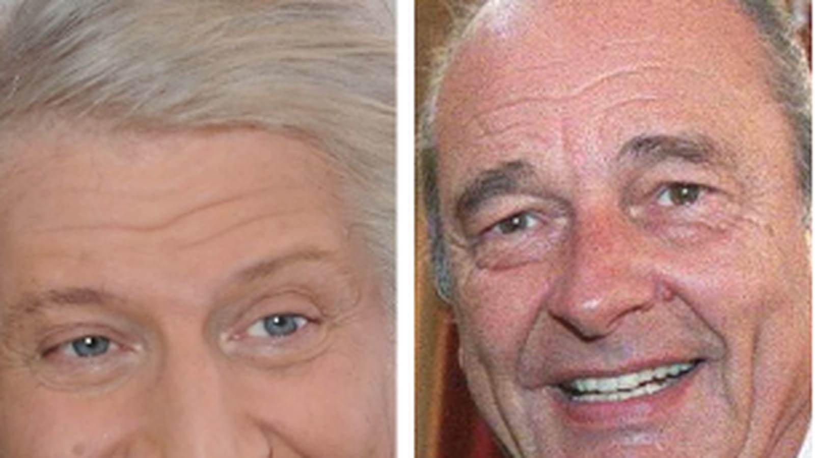 Patrick Sébastien et Jacques Chirac