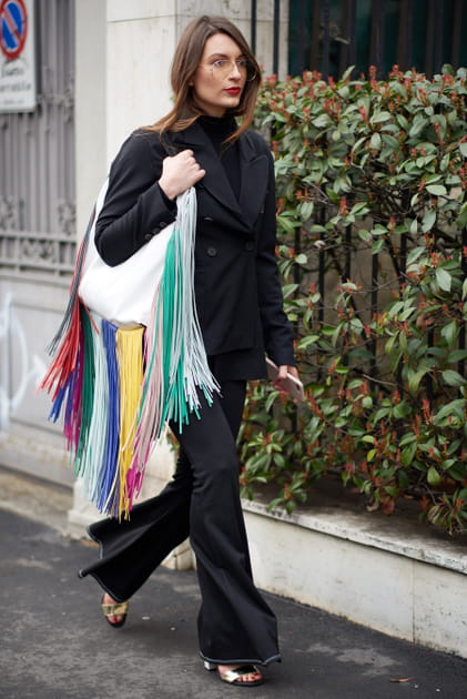 Le sac &agrave; franges color&eacute;es