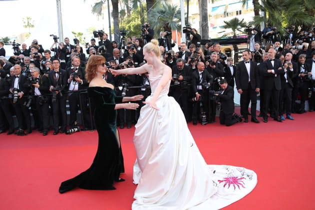 Elle Fanning et Susan Sarandon en pleine effusion de sentiments