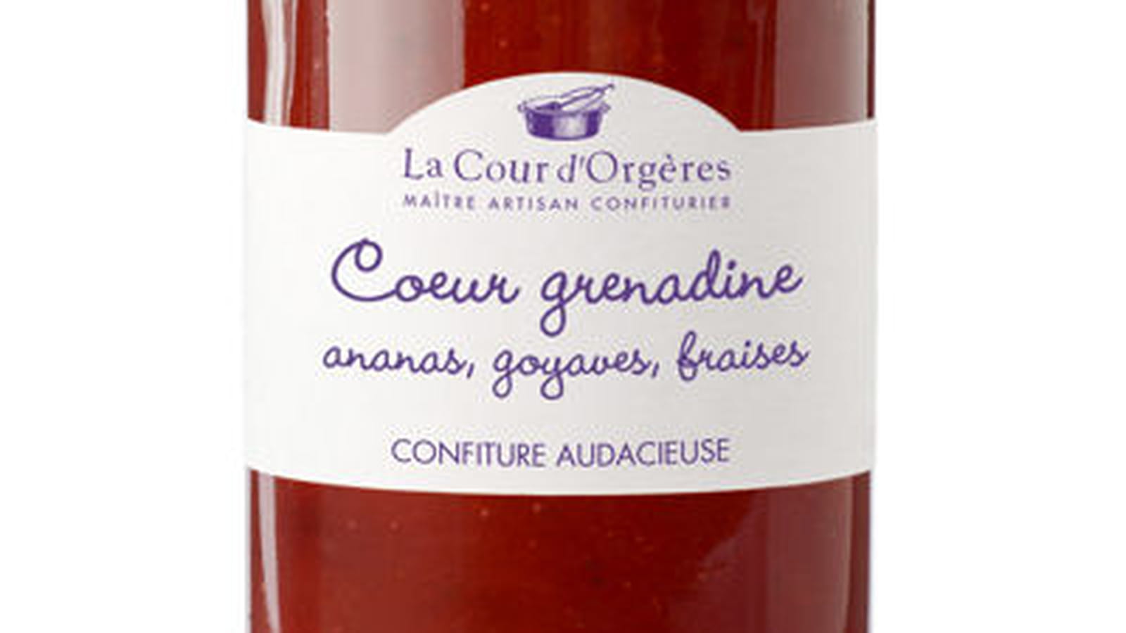 Confiture Coeur grenadine de La Cour dOrgères 