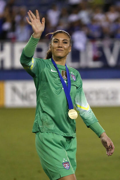 La joueuse de football Hope Solo en Floride en 2016