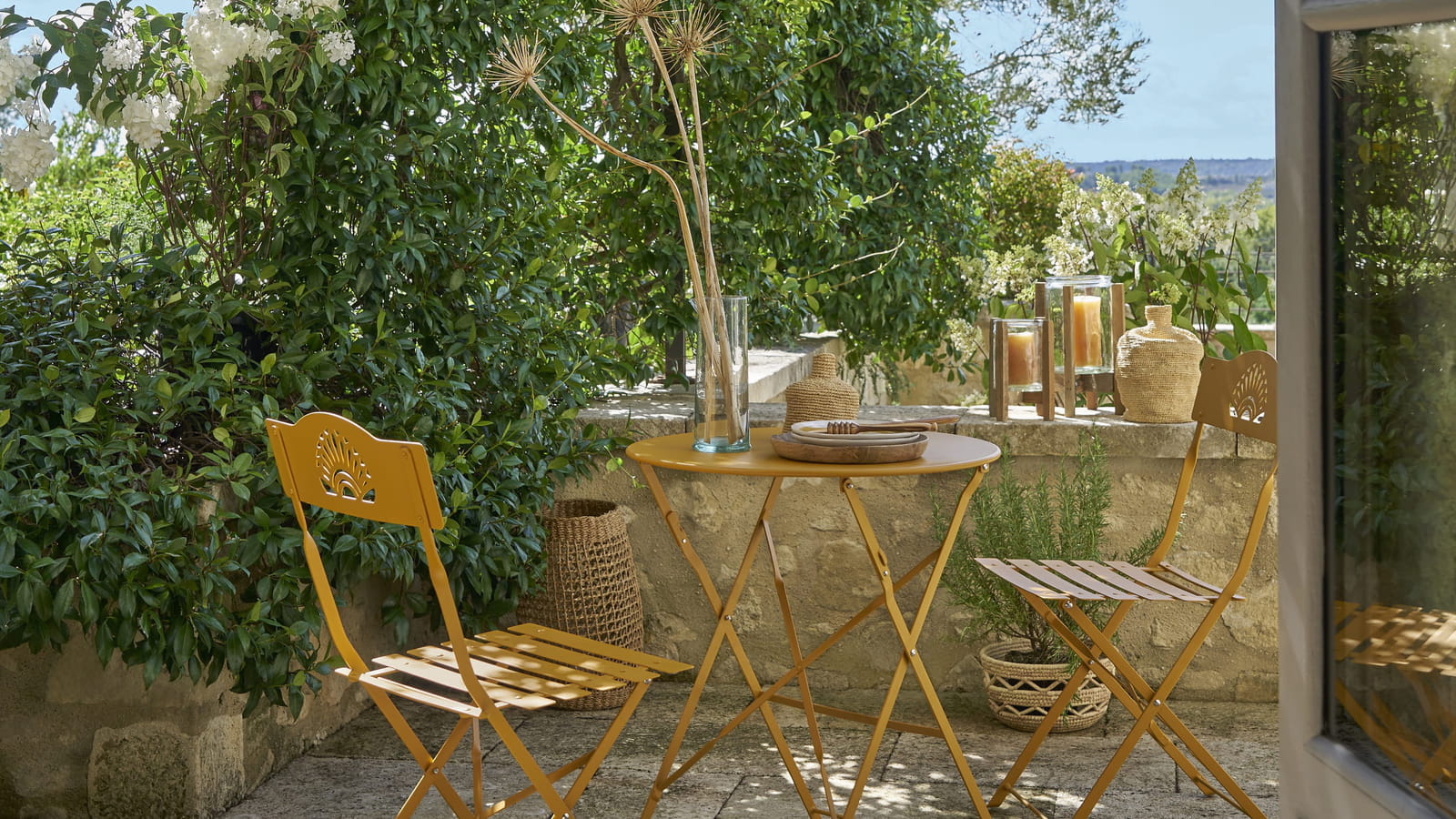 Balcon sous la pergola