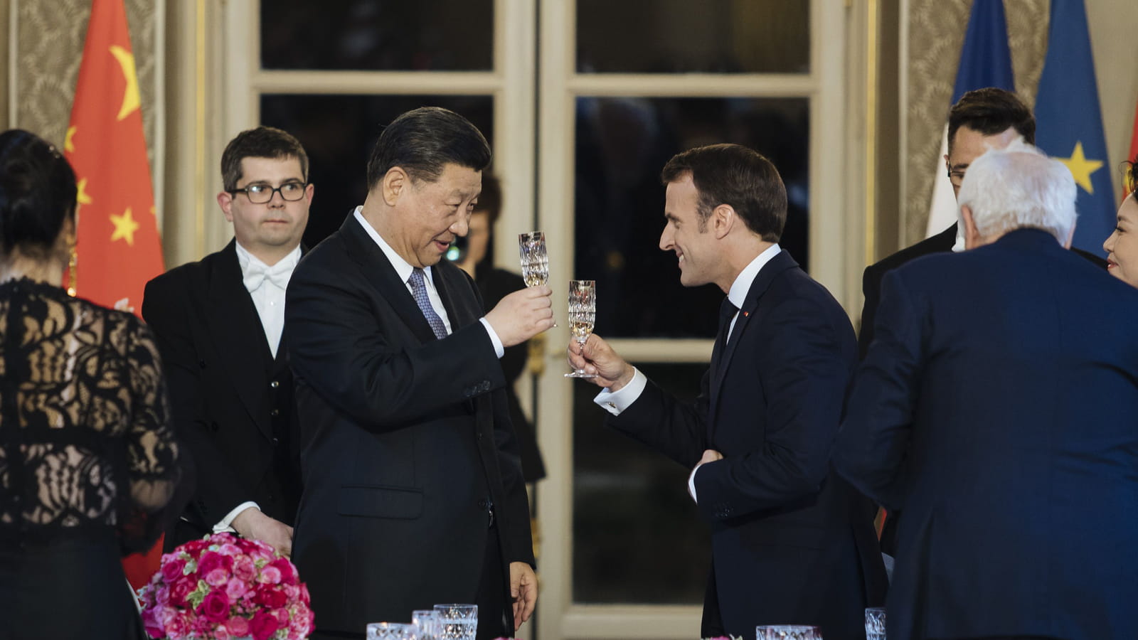 Xi Jinping et Emmanuel Macron