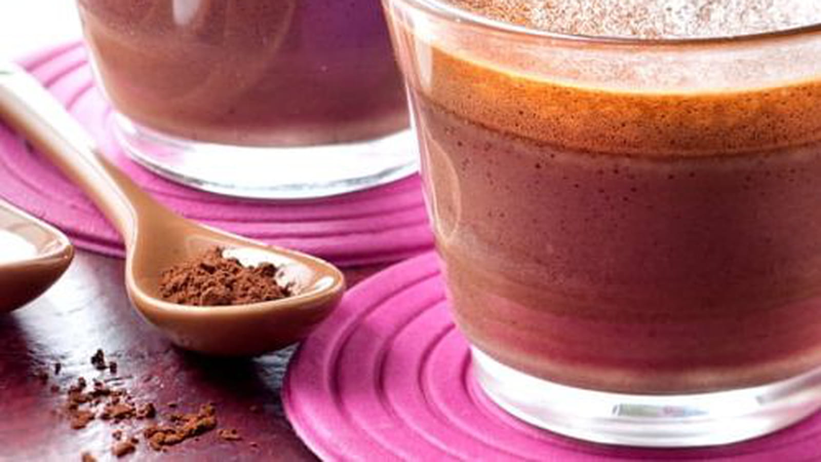 Petits pots de crème à l’ancienne, chocolat et lait de coco