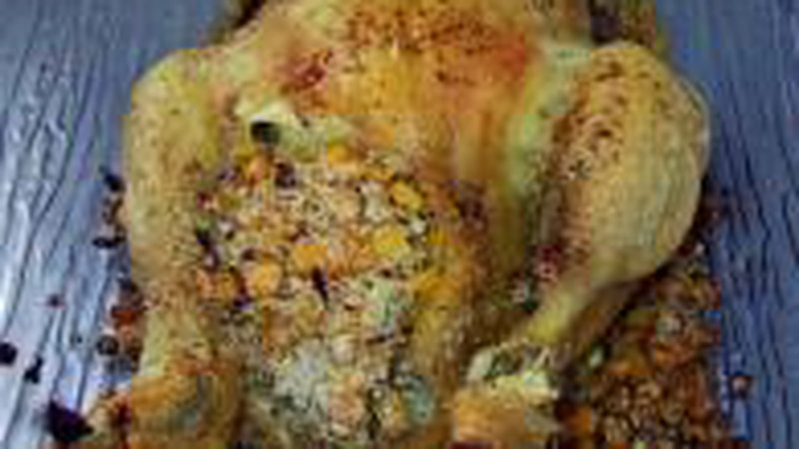 Poulet farci au maïs