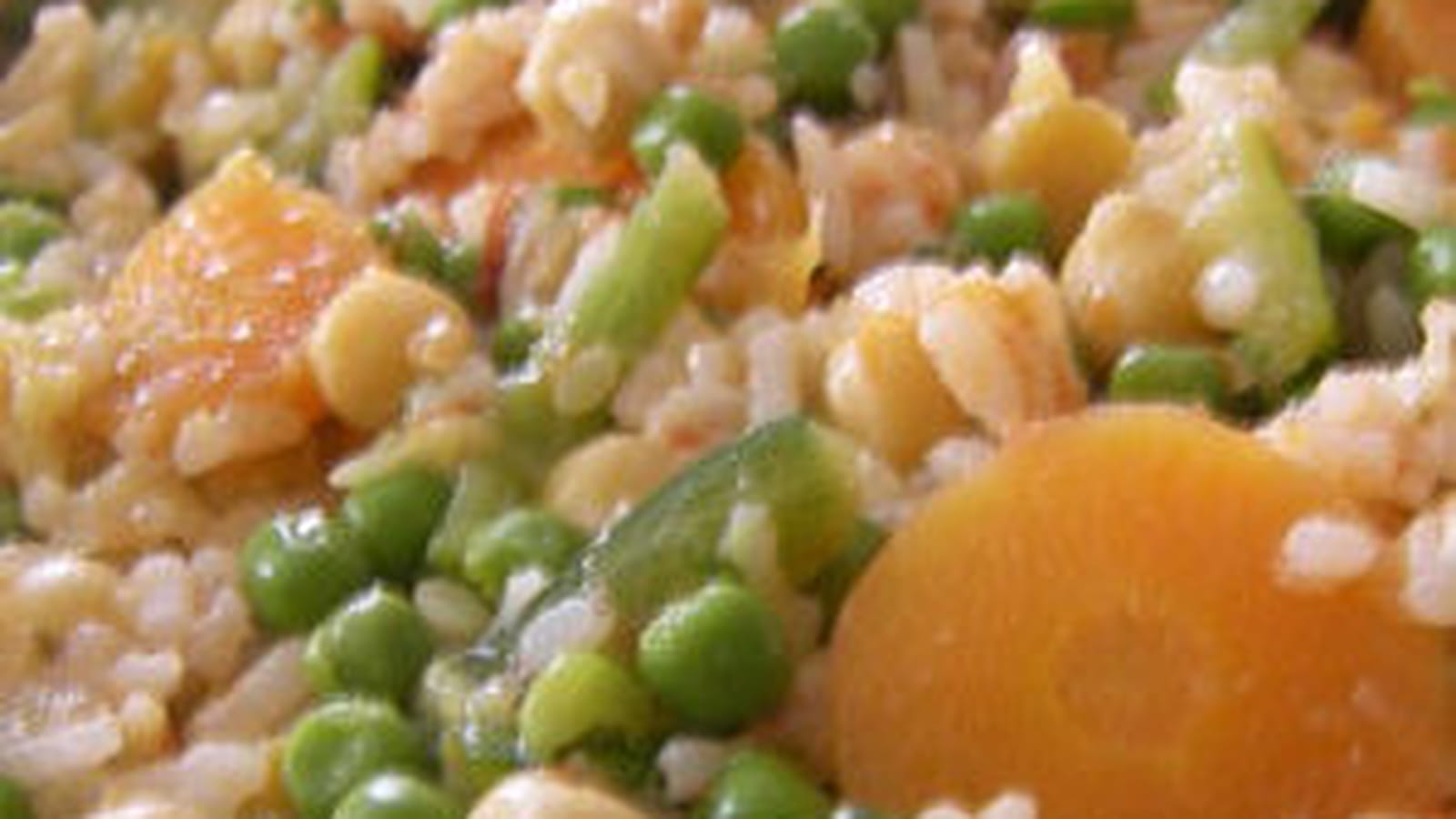 Riz complet aux petits légumes