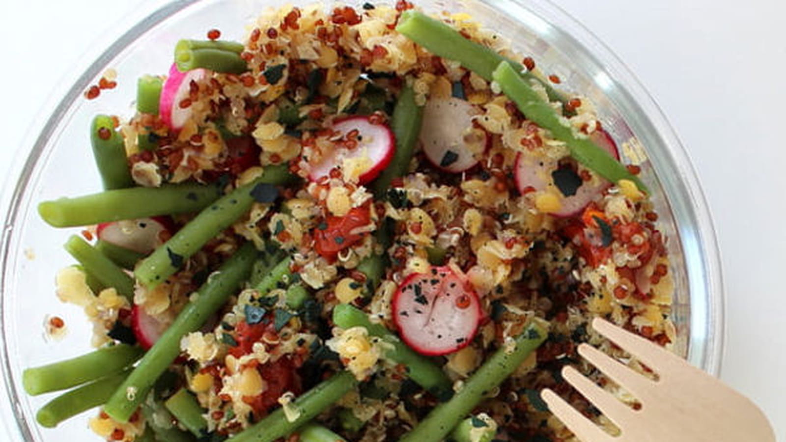 Salade de Quinoa et Lentilles Corail