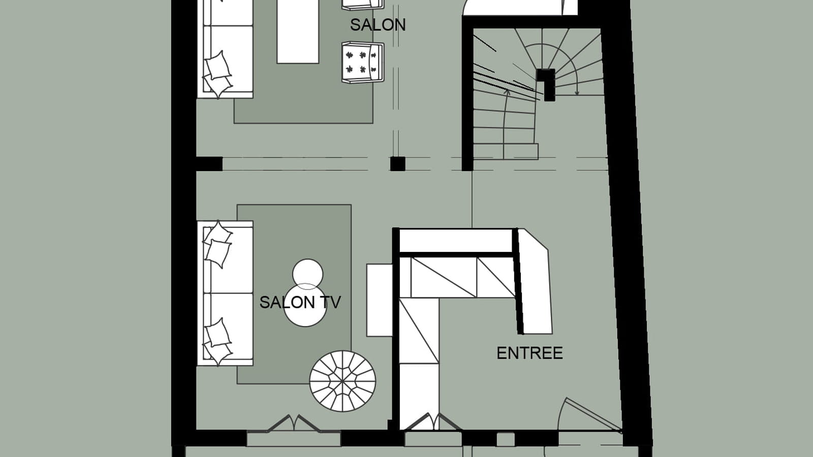 Plan rez-de-chaussée projet