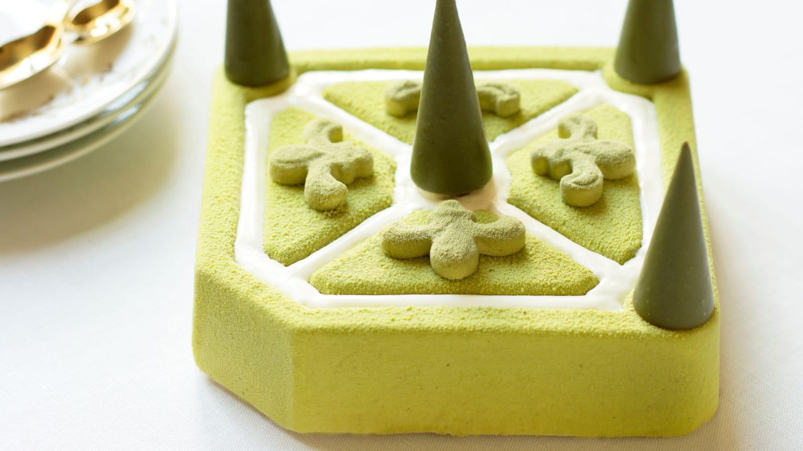 Bûche Les Jardins du Château de l'Auberge du Jeu de Paume 