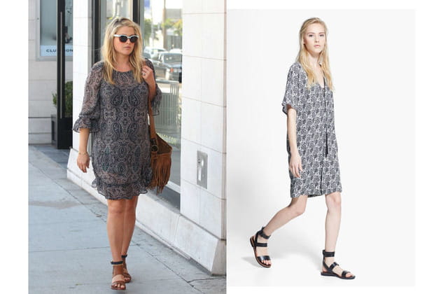 Ali Larter : une robe imprim&eacute;e