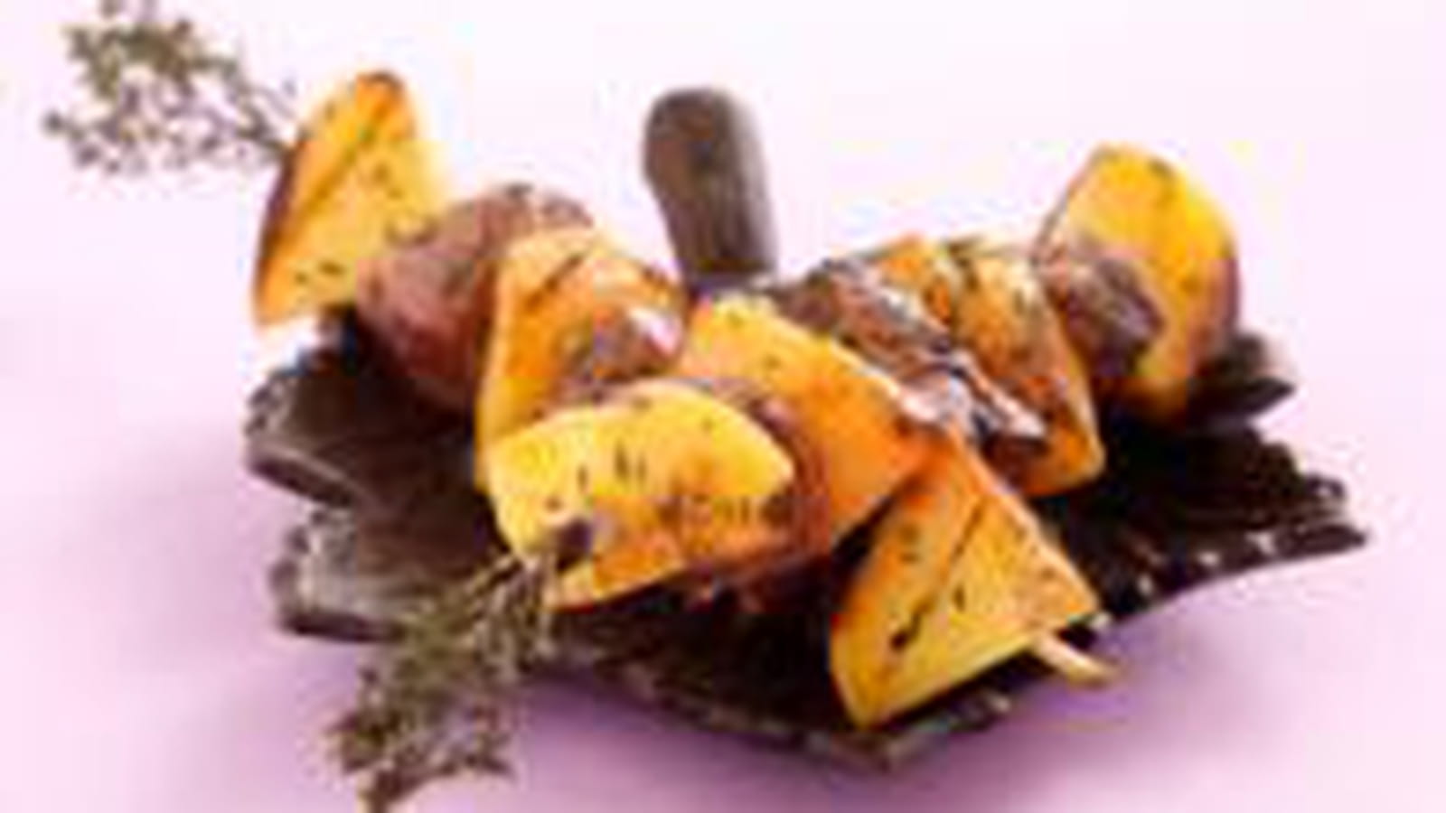 Brochettes de canard aux nectarines