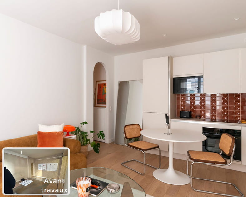 Avant-apr&egrave;s&nbsp;: 40&nbsp;m&sup2; fatigu&eacute;s renaissent avec style, il y a du rangement dans tous les coins