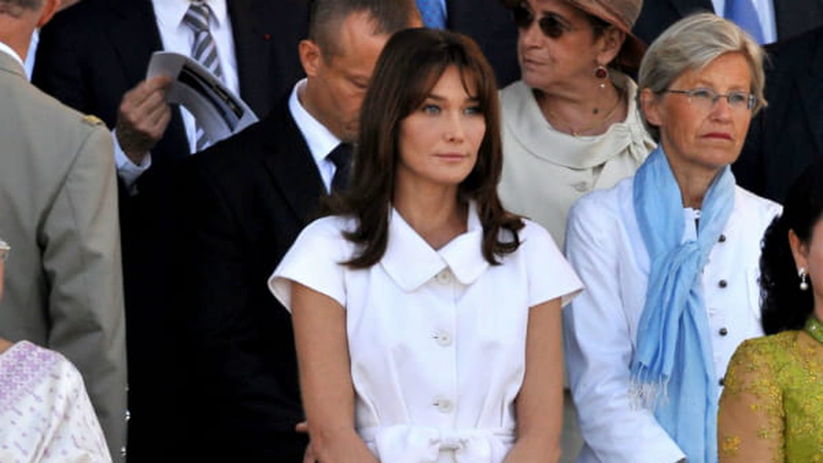 Carla Bruni le 14 juillet 2009