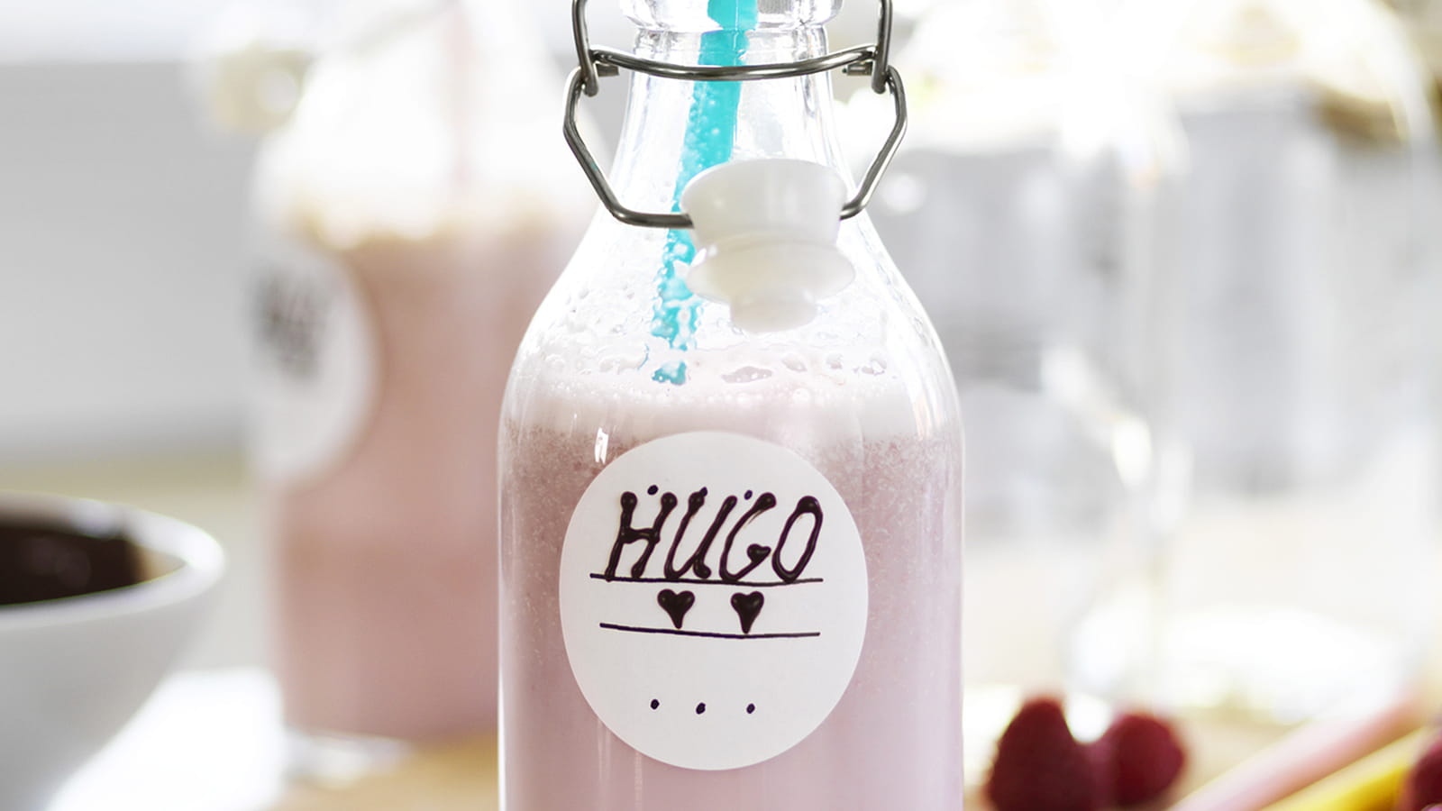 Bouteille en guise de verre