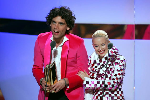 Avec le chanteur Mika