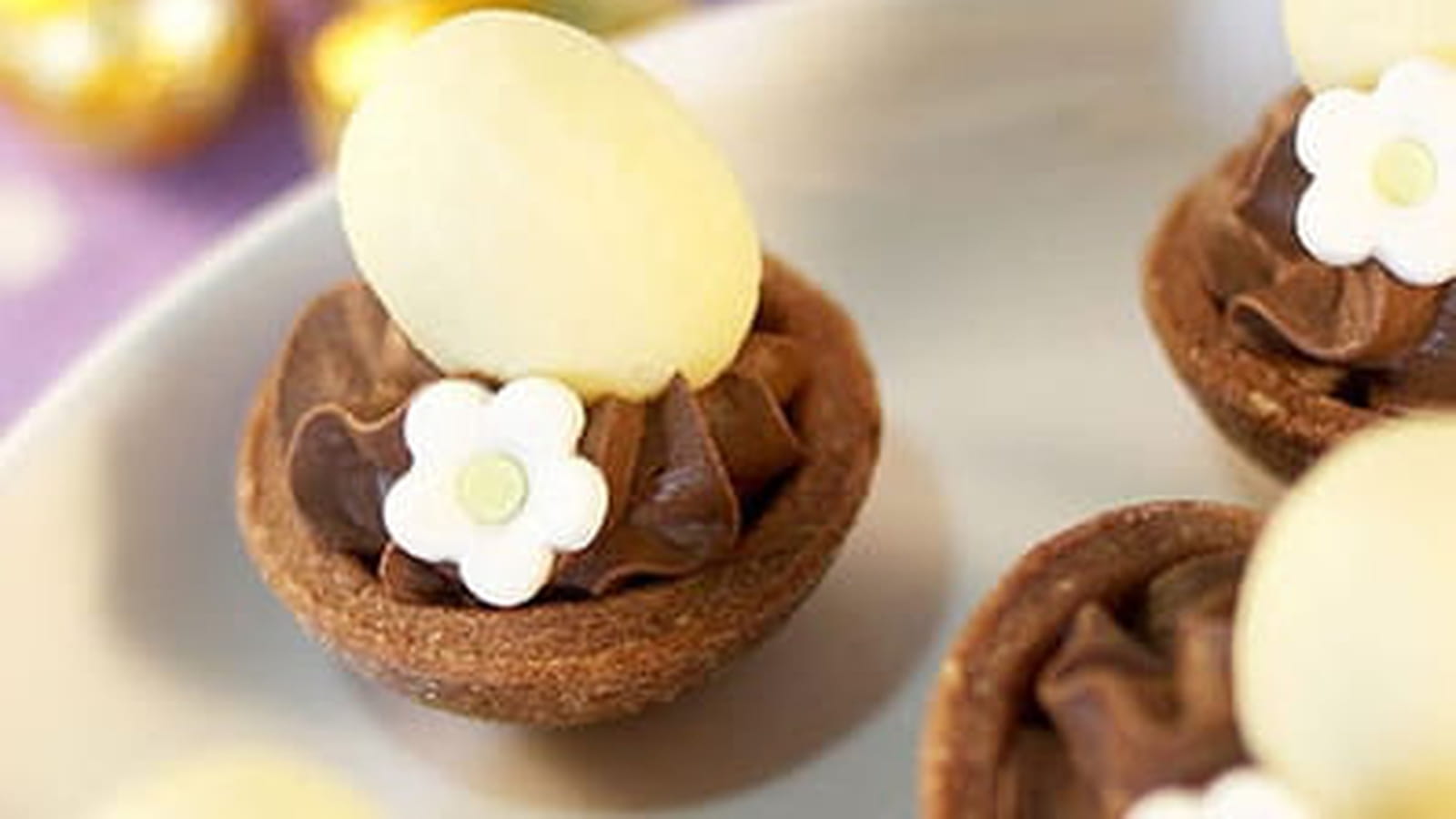 Petits nids de Pâques Chocolat et crème de Salidou