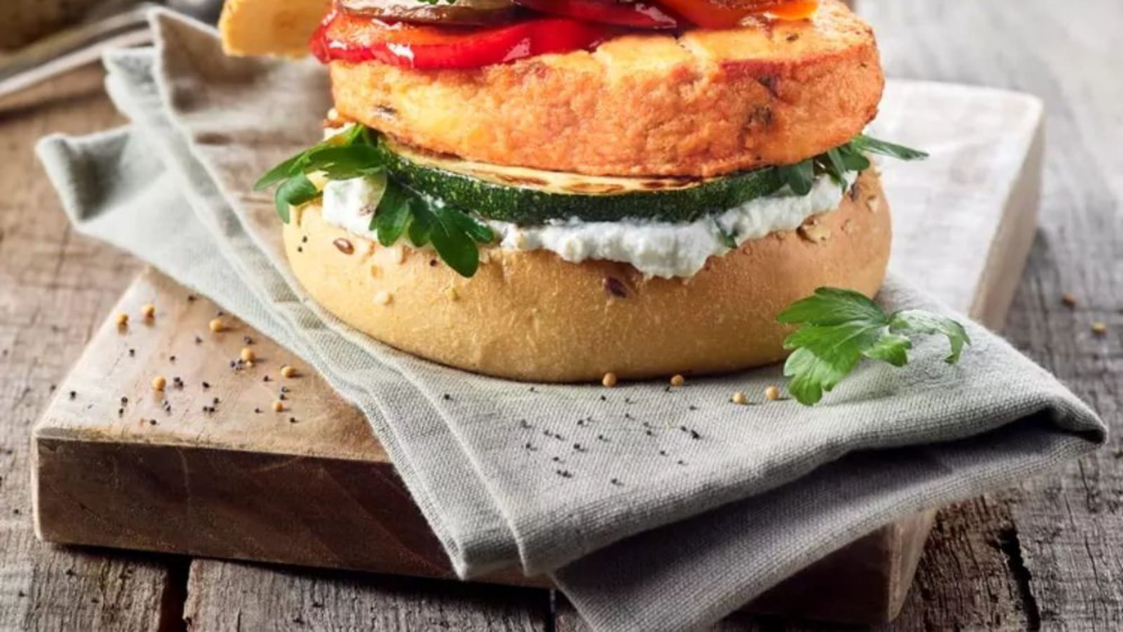 Burger de saumon à la ciboulette