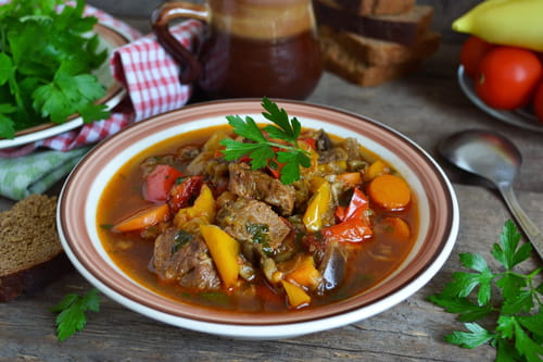 Tajine de veau aux légumes